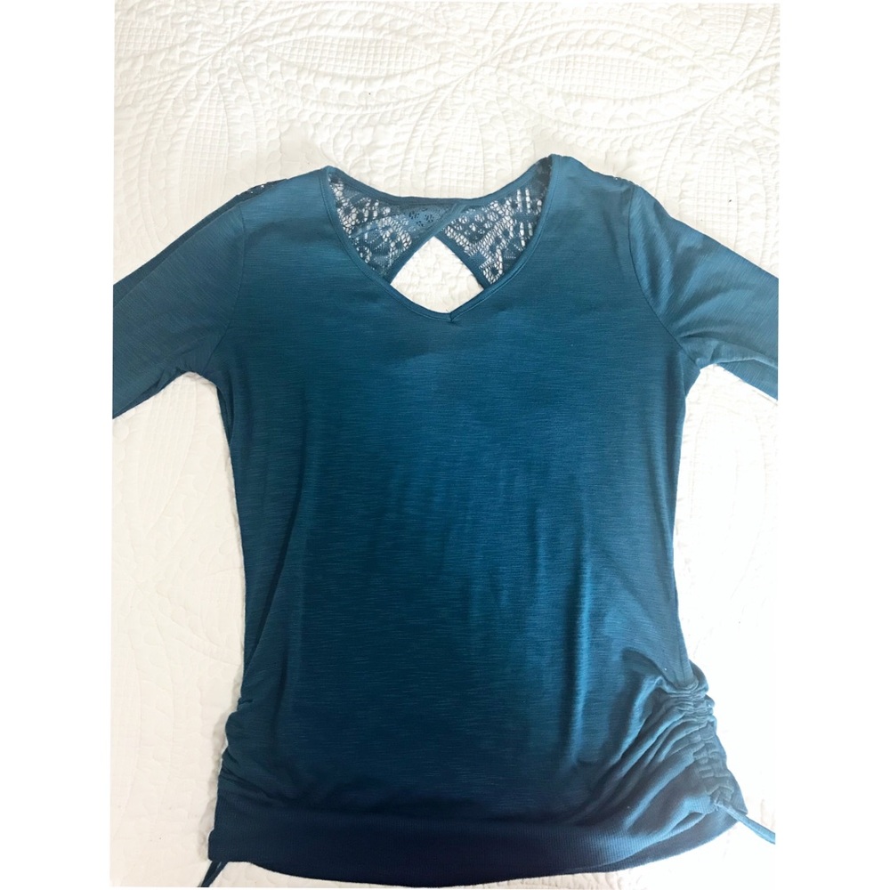 Lace Teal Top